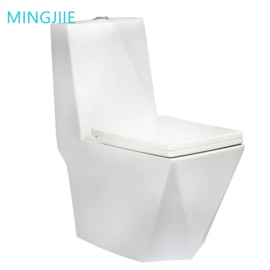 Sanitärkeramik, weiße Badezimmer-Keramik-Toilettenschüssel, rautenförmig, bodenmontierte, einteilige WC-Toiletten
